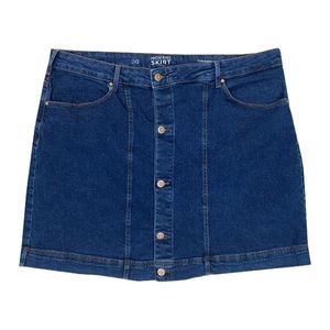 مشخصات دامن جین زنانه پشت چاکدار