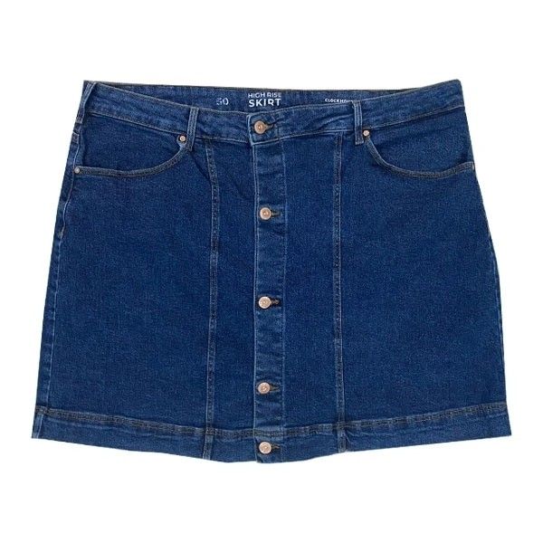 دامن جین زنانه پشت چاکدار