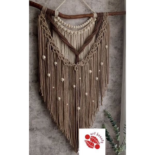 دیوارکوب اویز مکرومه مدل رویال بافت