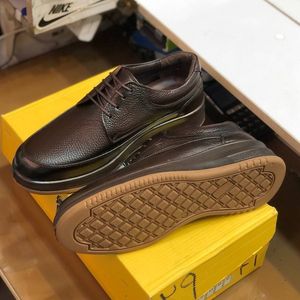 خرید اینترنتی قیمت کفش چرم مردانه بندی مدل شامی سوخته