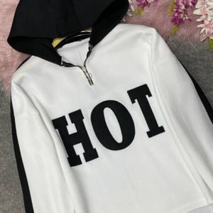 خرید انلاین هودی کلاهدار نیم زیپ Hot