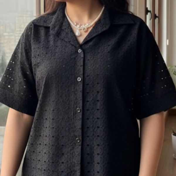 شومیز و شلوار  لینن خامه دوزی زیبا و خنک مخصوص عید و تابستان