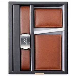 خرید اینترنتی ست مردانه کیف و کمربند مدل M101