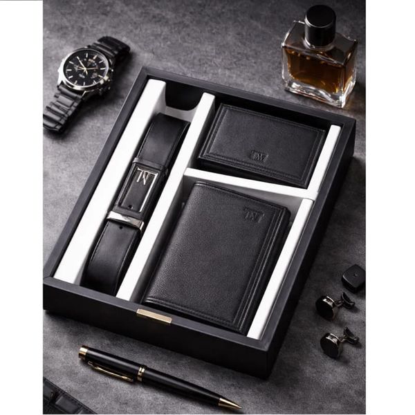ست مردانه کیف و کمربند مدل M101