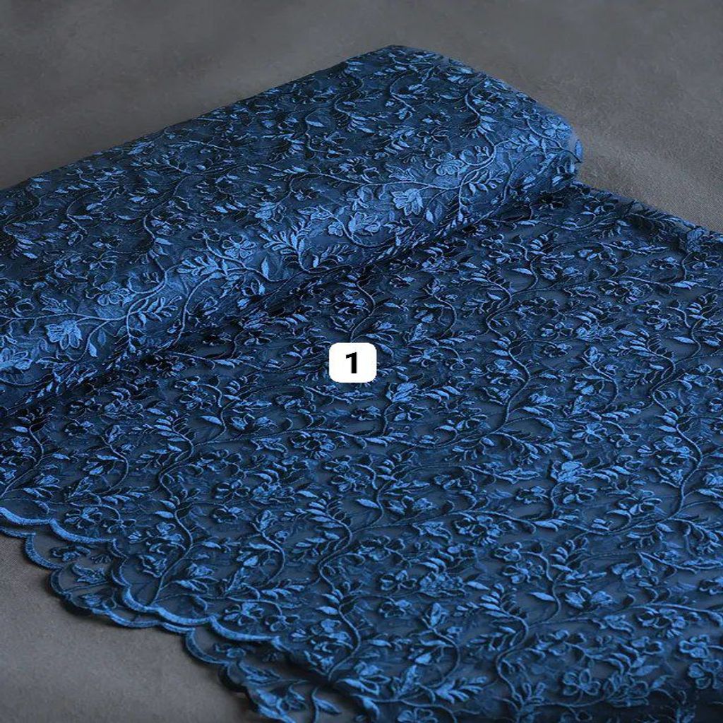 خرید اینترنتی قیمت پارچه دانتل داماس 1226 - رنگ 1