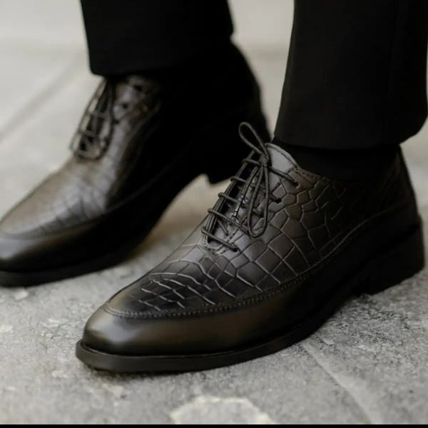 کفش مجلسی مردانه مدل سورن چاپی
