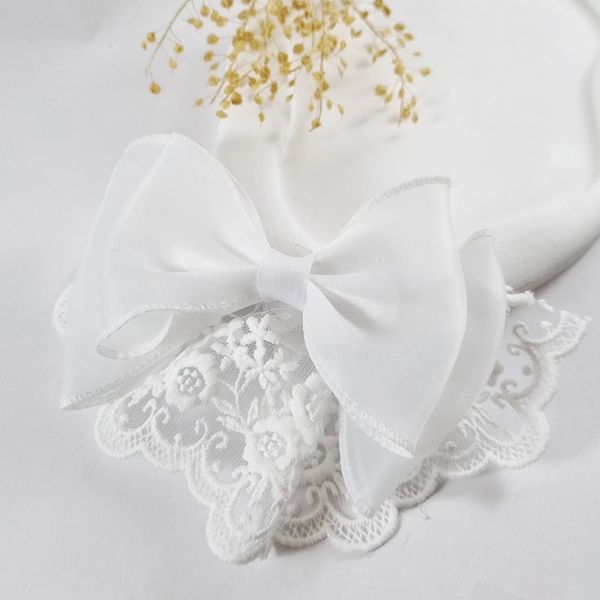 گیره مو فرانسوی پاپیون و دانتل