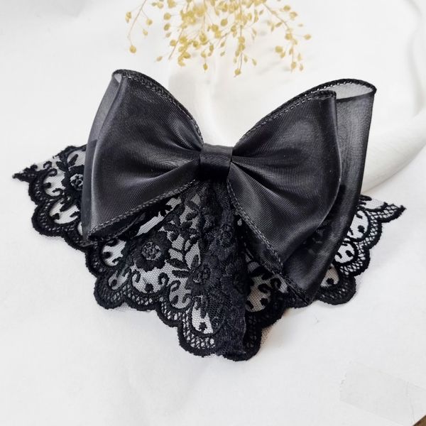 گیره مو فرانسوی پاپیون و دانتل