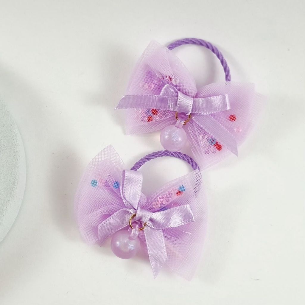 خرید اینترنتی کش مو پاپیونی تور ظریف دخترانه | جفتی