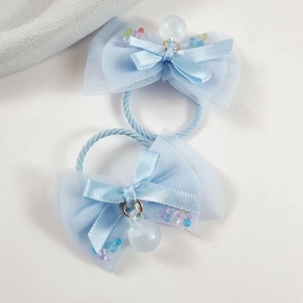 کش مو پاپیونی تور ظریف دخترانه | جفتی