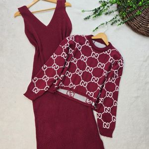 خرید انلاین ست بافت‌ زنانه طرح گوچی ژاکارد