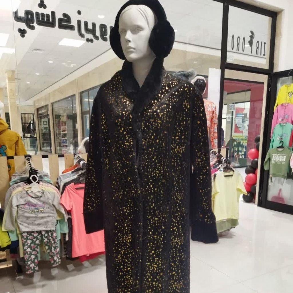 قیمت ارزان پالتو خز سایزبزرگ زنانه plt5e5