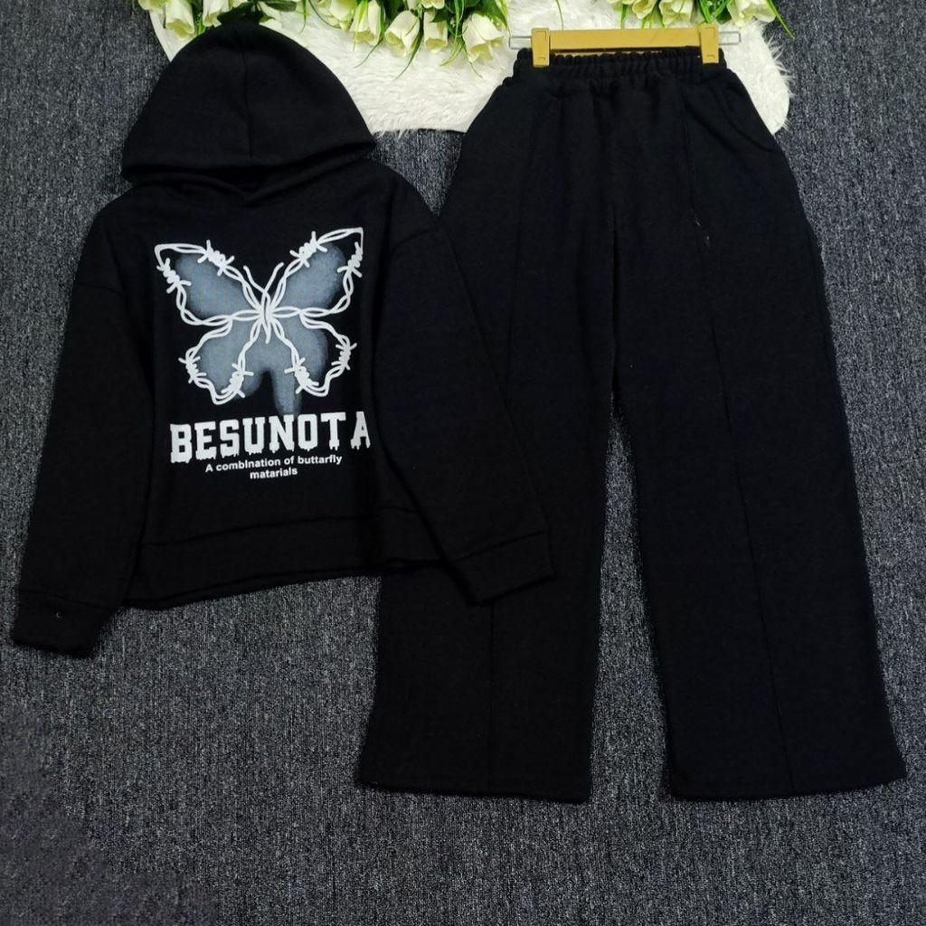 خرید اینترنتی ست هودی شلوار بگ