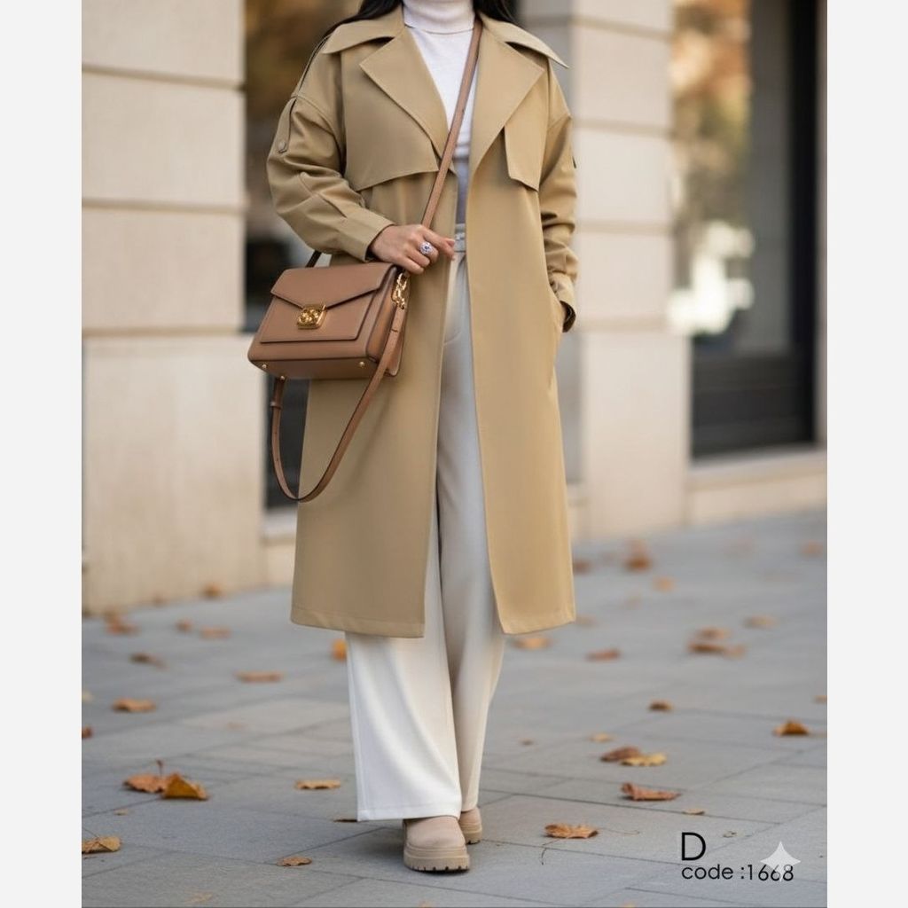 خرید انلاین بارونی آستردار کتان زارا سلن