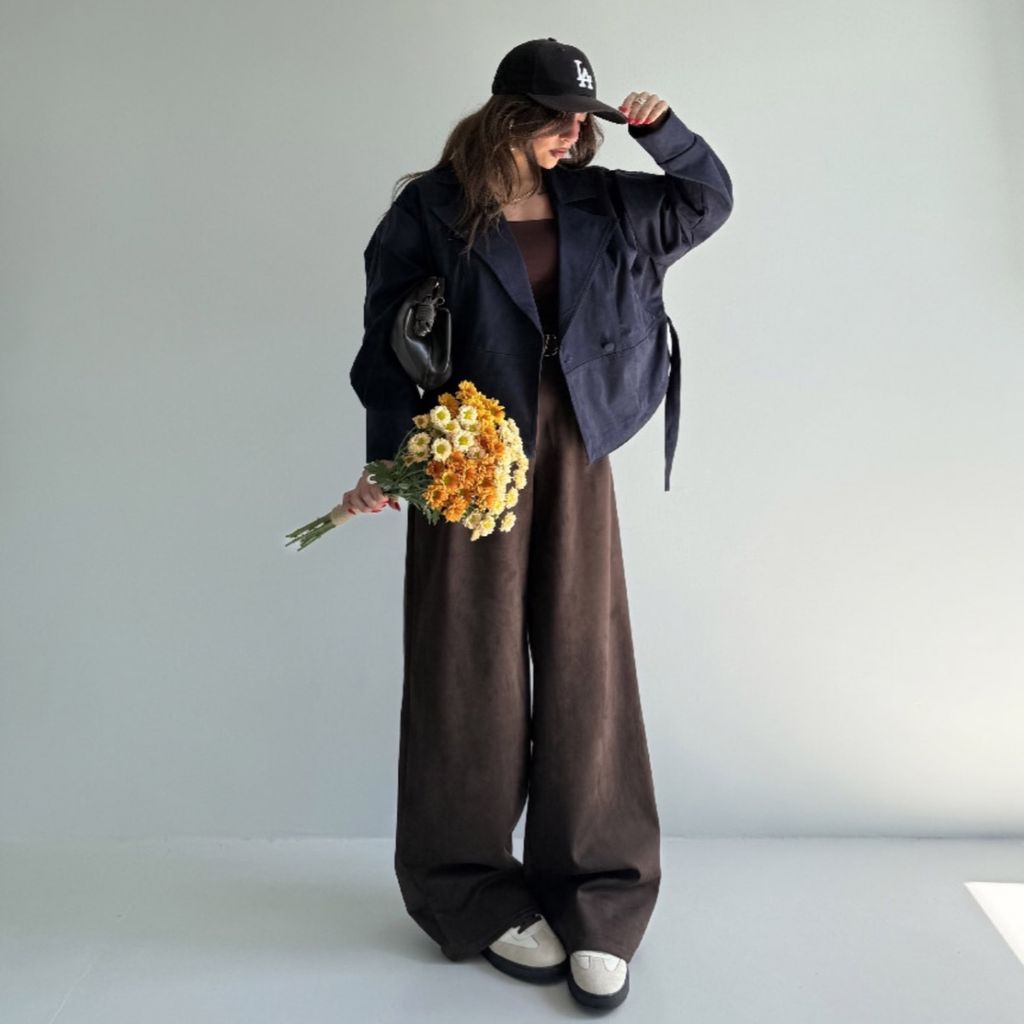 خرید آنلاین کت بنددار جیر کد 120363