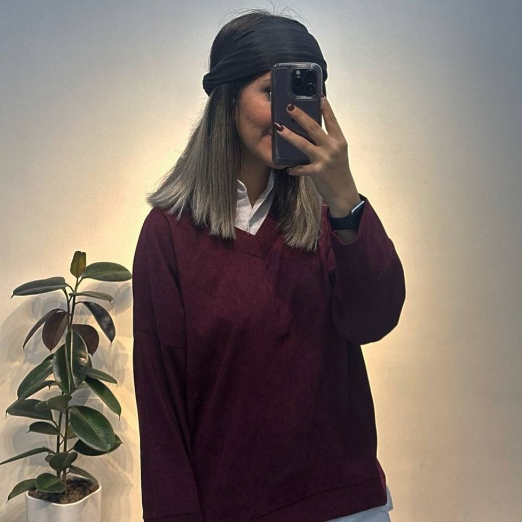 خرید اینترنتی شومیز مخمل کبریتی یلدا