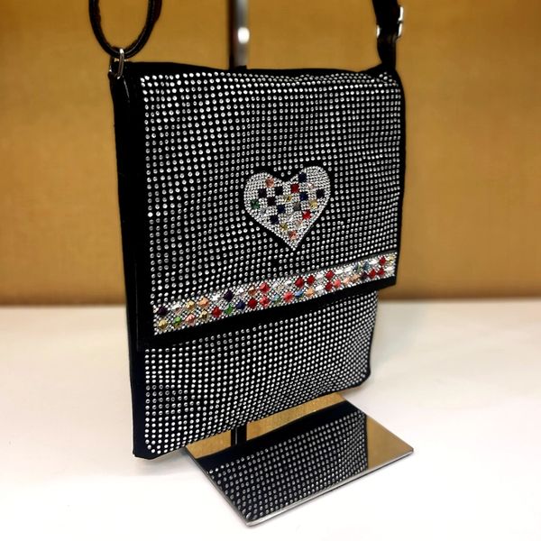 کیف نگینی مدل قلب