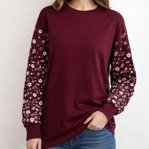 مشخصات بلوز دورس زنانه آستین پفکی گلدار