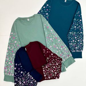 قیمت بلوز دورس زنانه آستین پفکی گلدار