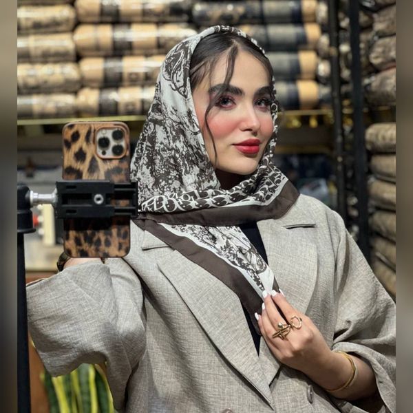 مینی اسکارف نخ پنبه دیور