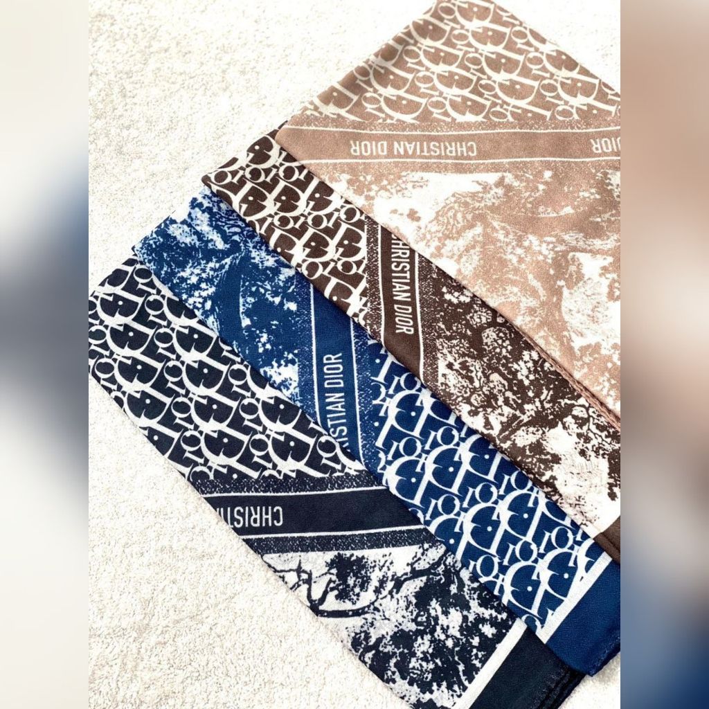 قیمت ارزان مینی اسکارف نخ پنبه دیور