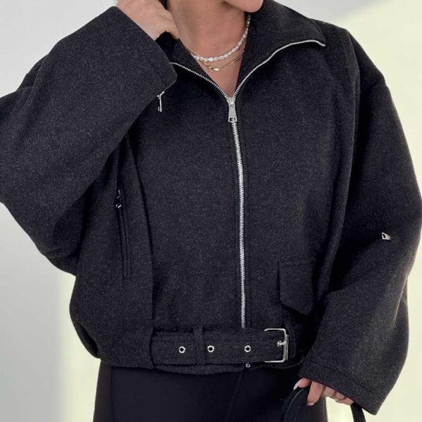 کت فوتر آستین زیپ کد 201037