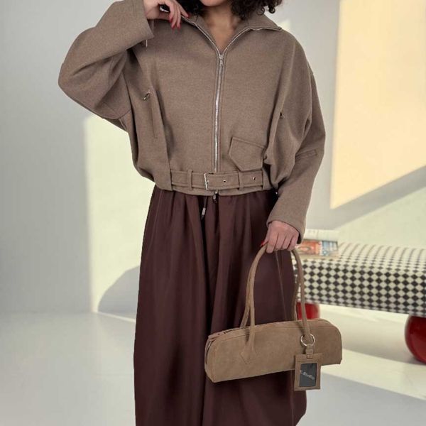 کت فوتر آستین زیپ کد 201037