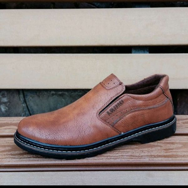 کفش مردانه روزمره مدل کشی رنگ عسلی سایز 40 تا 44