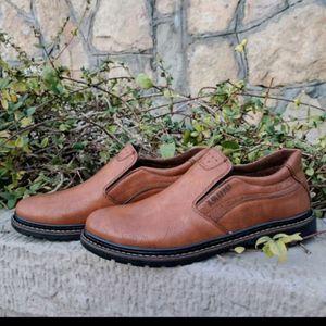 خرید انلاین کفش مردانه روزمره مدل کشی رنگ عسلی سایز 40 تا 44