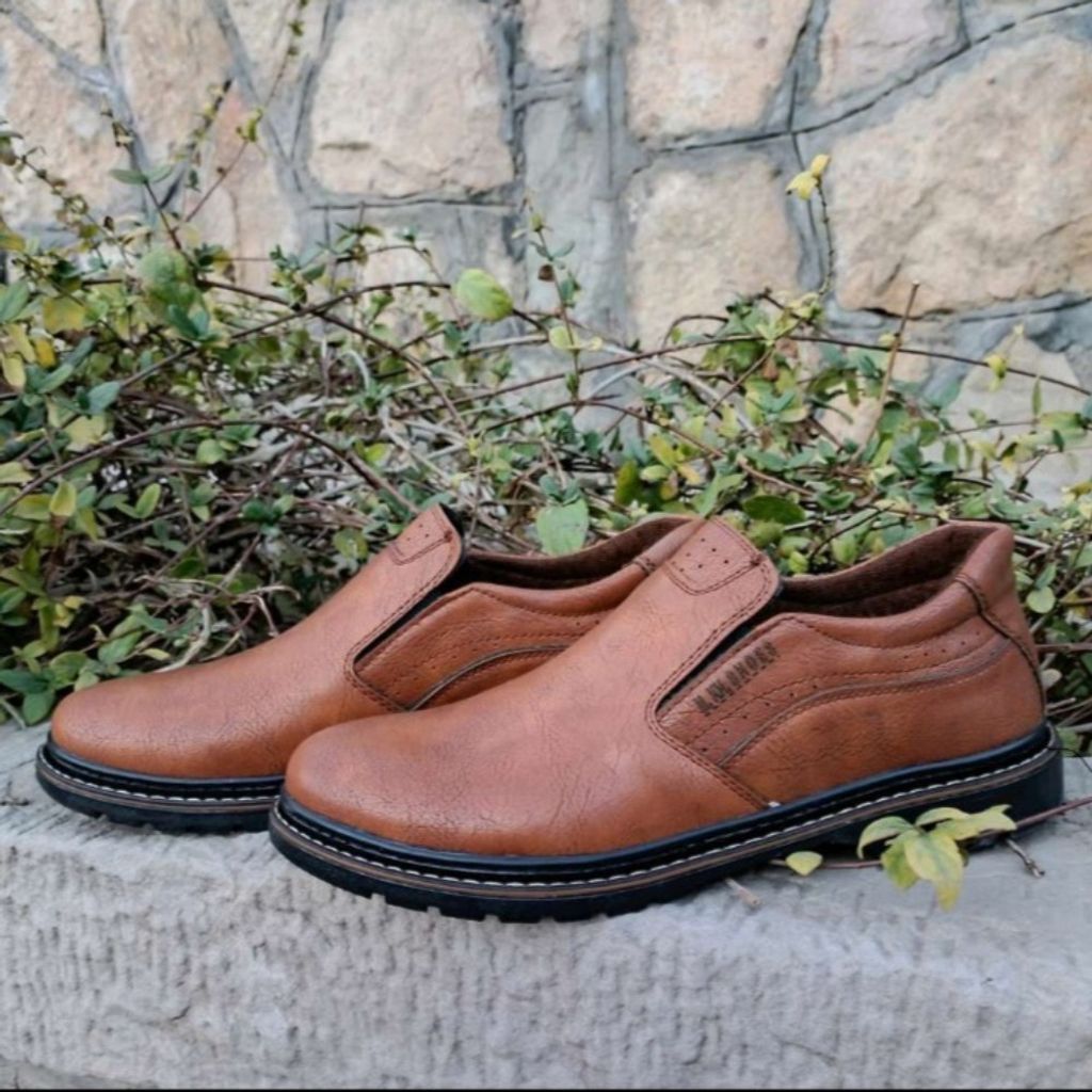 قیمت کفش مردانه روزمره مدل کشی رنگ عسلی سایز 40 تا 44