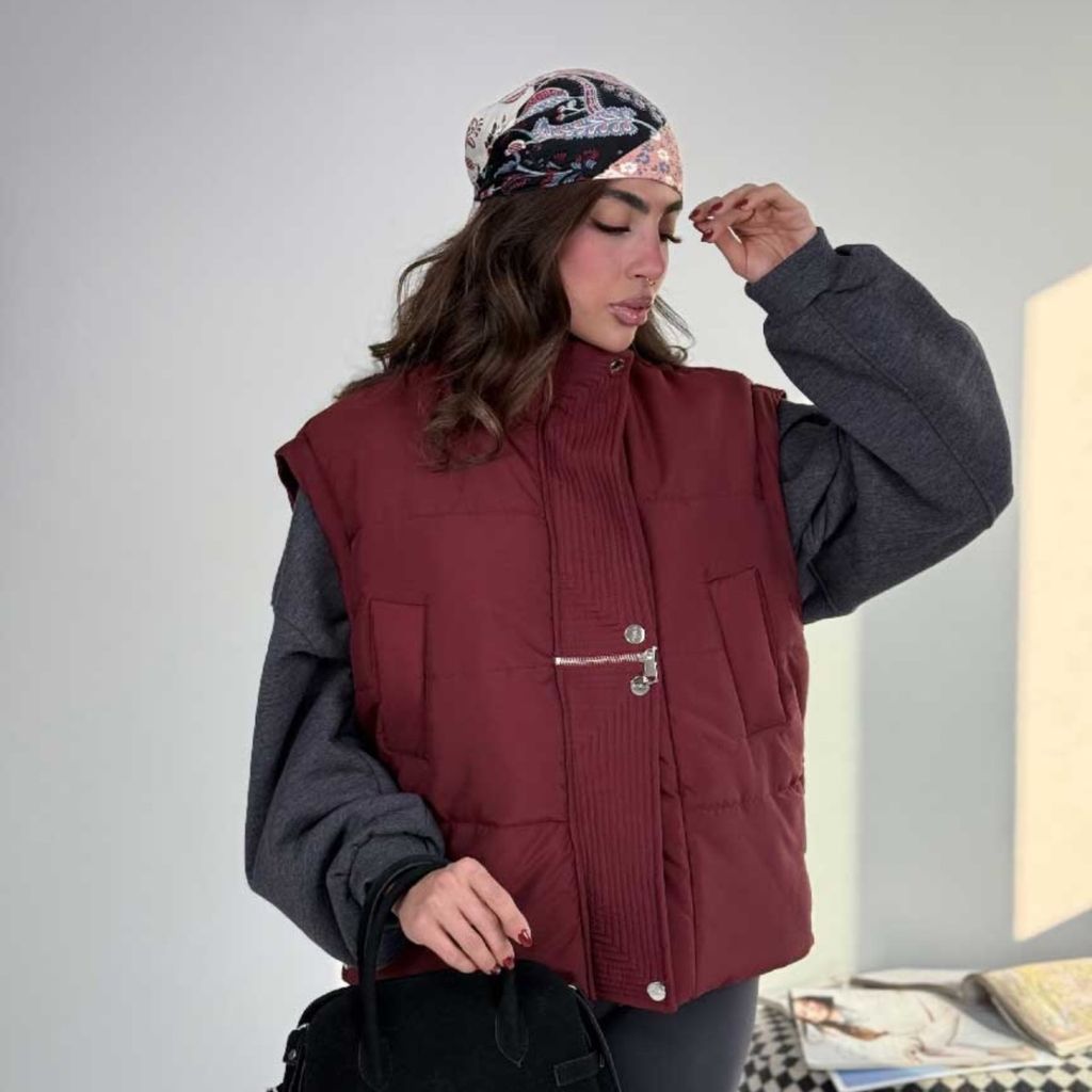 خرید انلاین کاپشن پافرشو پانچی کد 201040