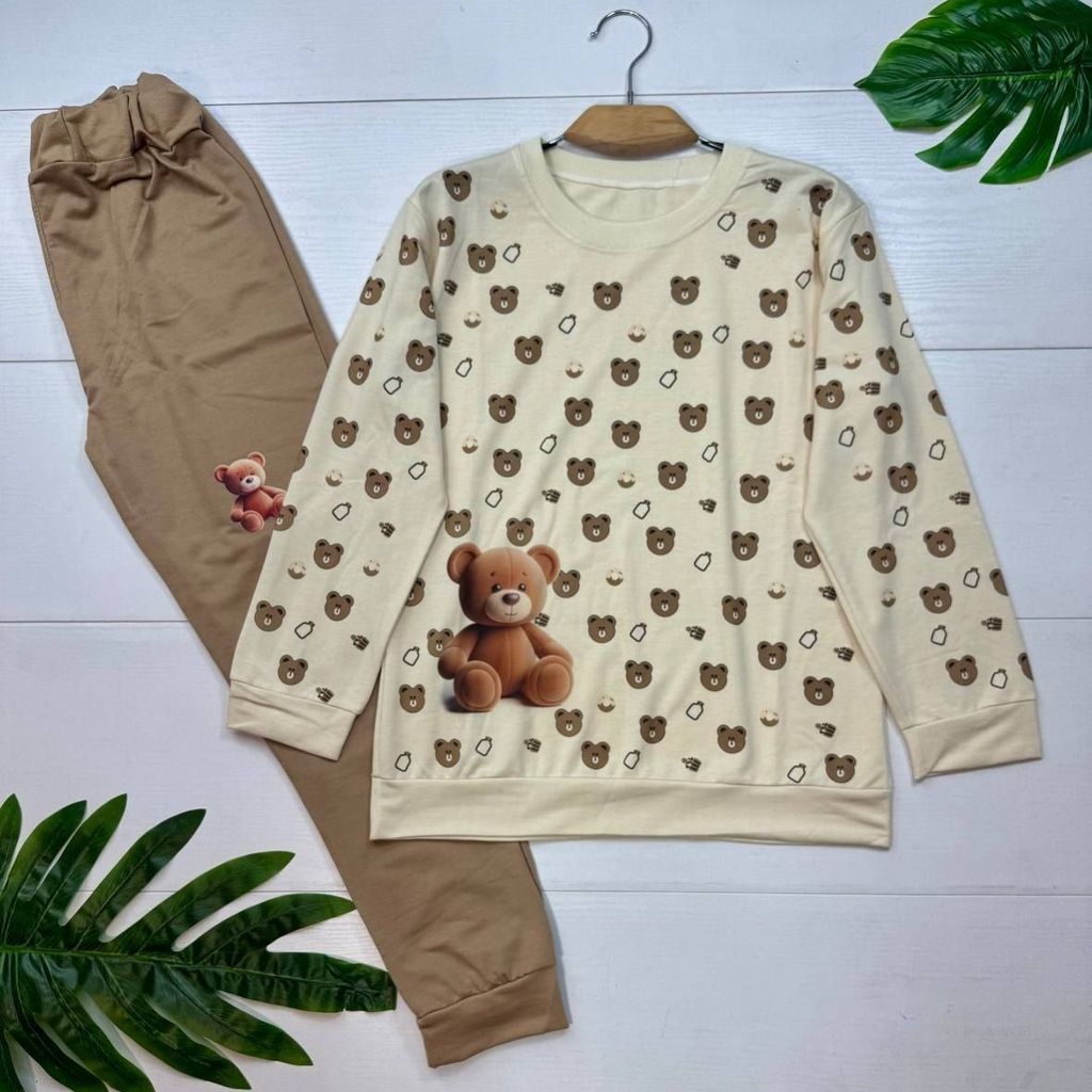 خرید آنلاین ست بلوز و شلوار خانگی خرس