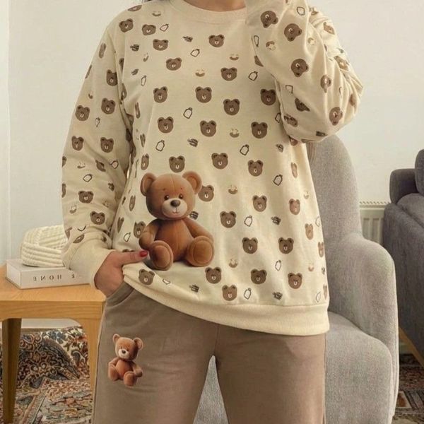 ست بلوز و شلوار خانگی خرسی