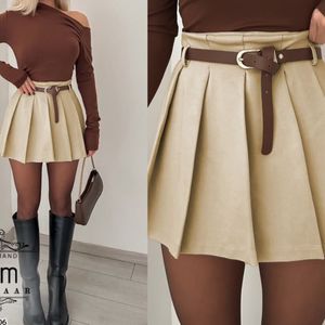 خرید اینترنتی دامن پلیسه فری سایز