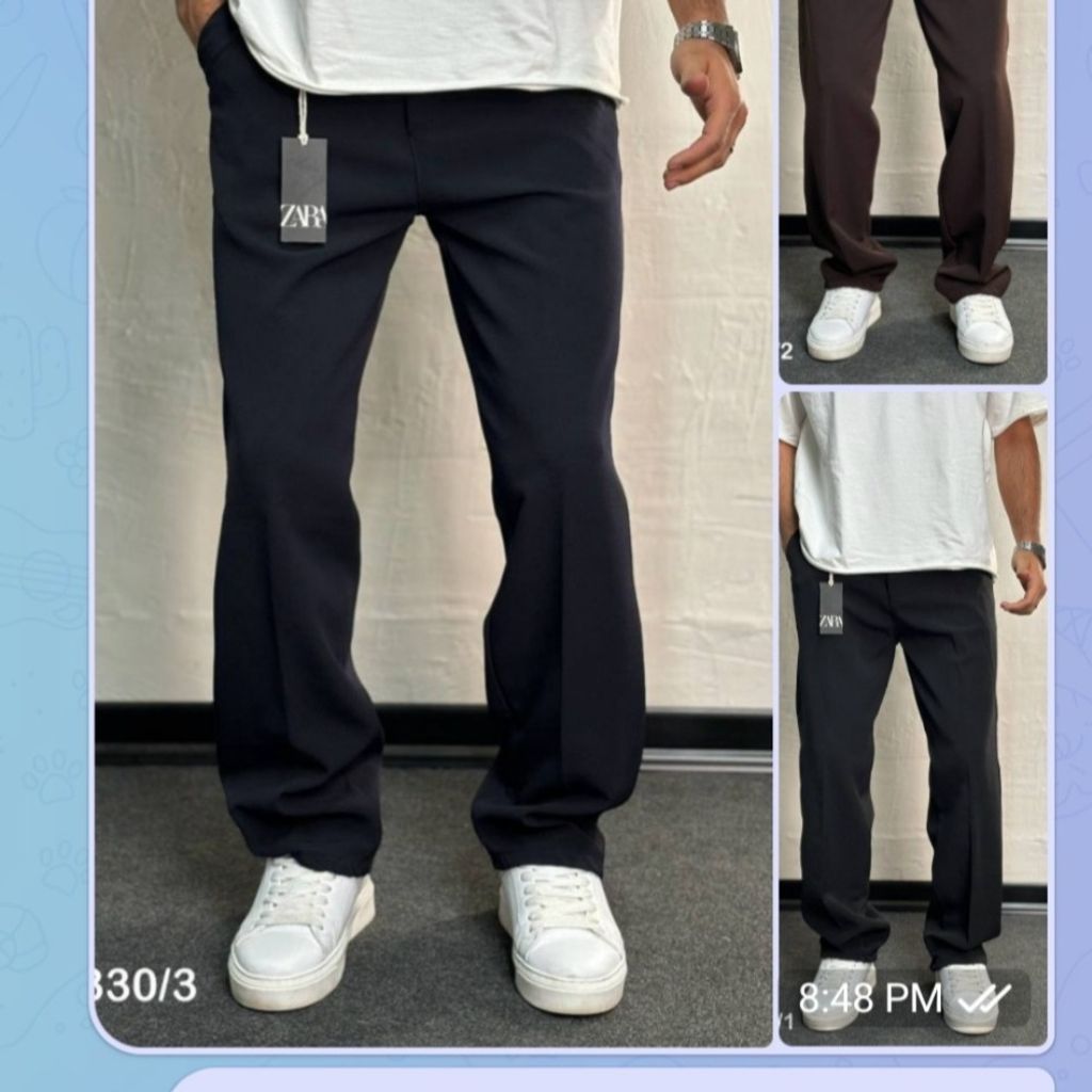 خرید انلاین شلوار مردانه نیم بگ مازراتی