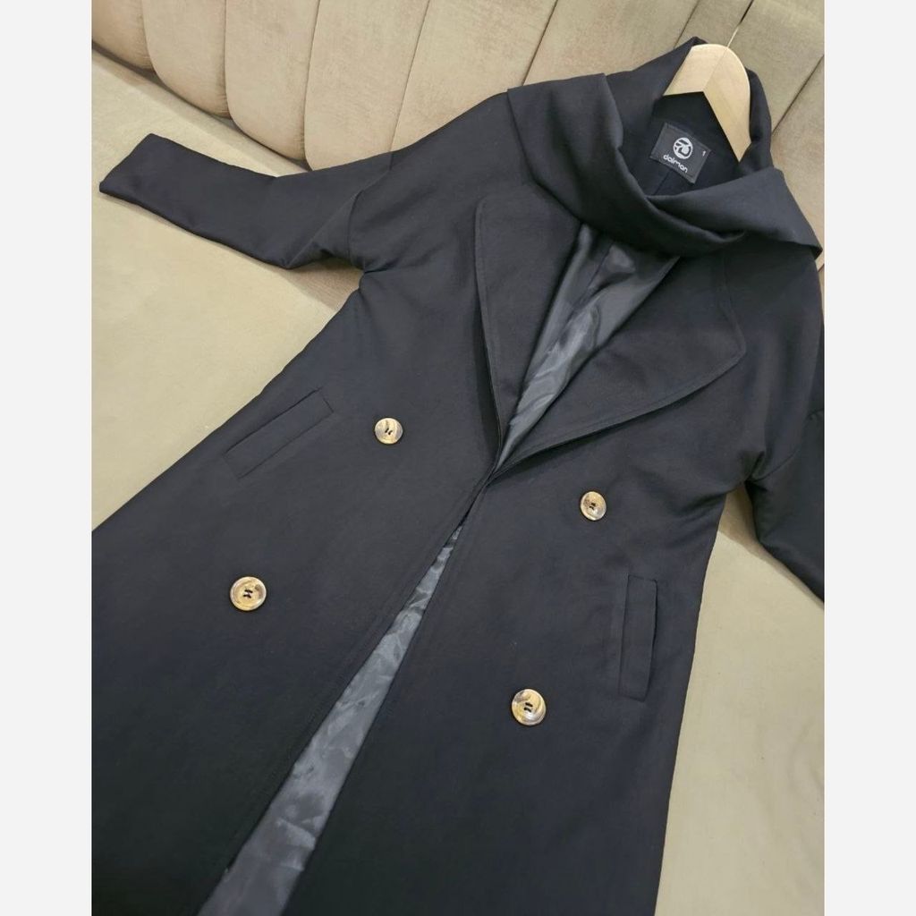 مشخصات پالتو توییت کجرا آستردار شالدار آوینو