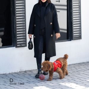 خرید انلاین پالتو توییت کجرا آستردار شالدار آوینو