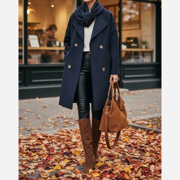 پالتو توییت کجرا آستردار شالدار آوینو