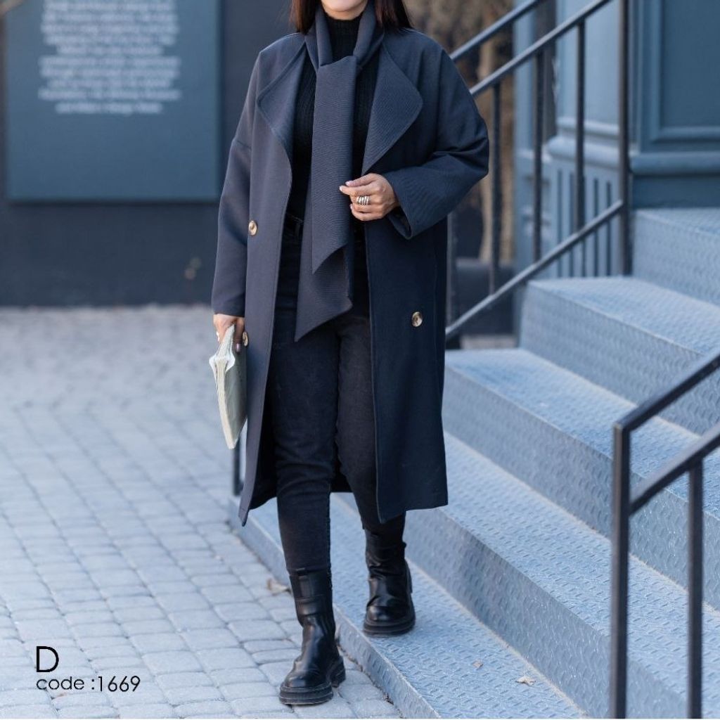 خرید آنلاین پالتو توییت کجرا آستردار شالدار آوینو