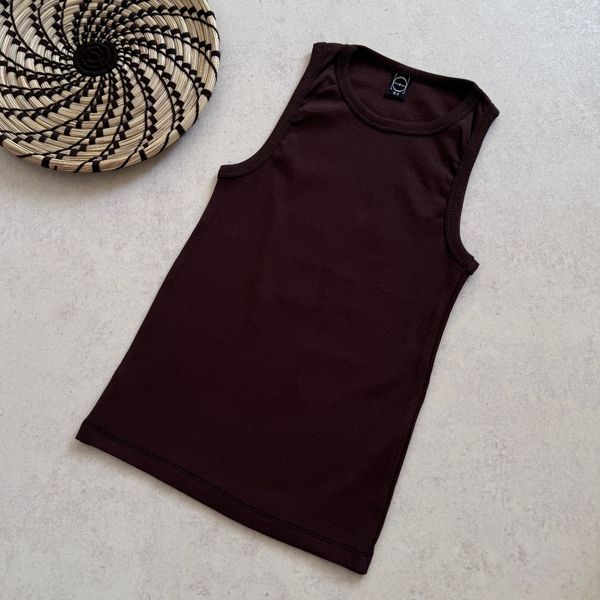 تاپ یقه گرد شکلاتی