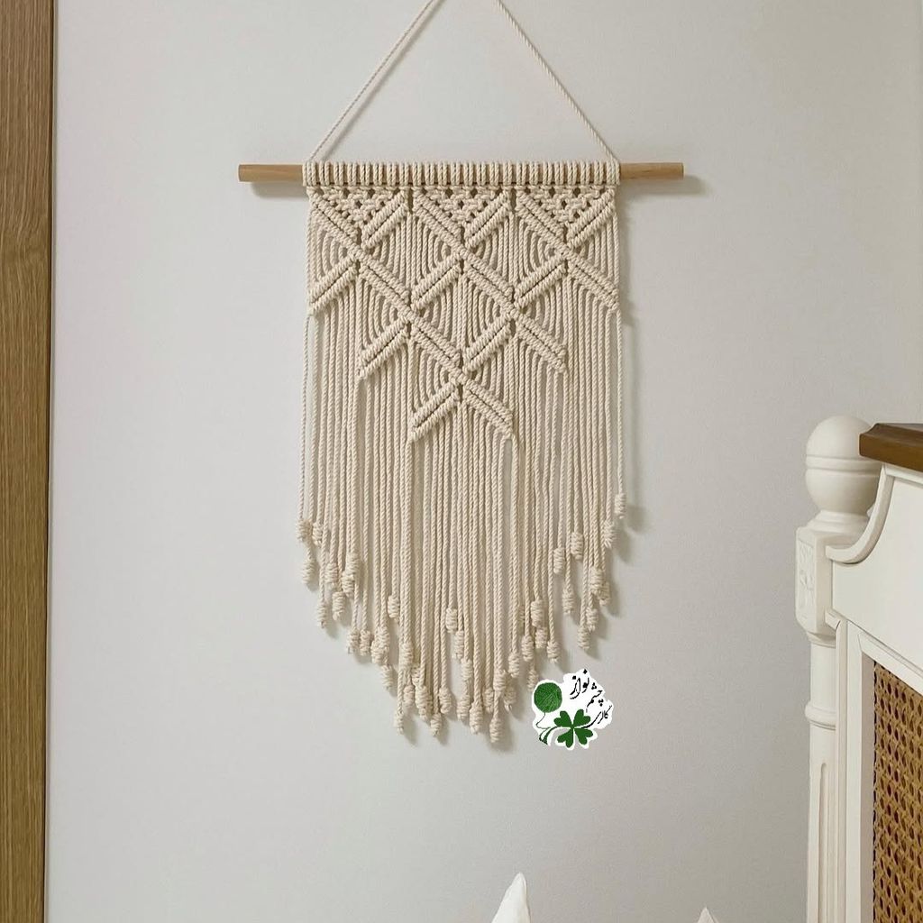 خرید انلاین آویز دیواری مکرومه بافی طرح