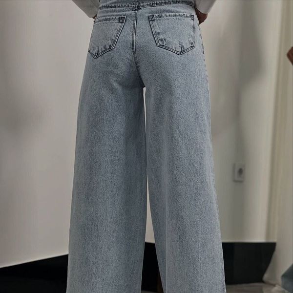 شلوار جین واید قد 110