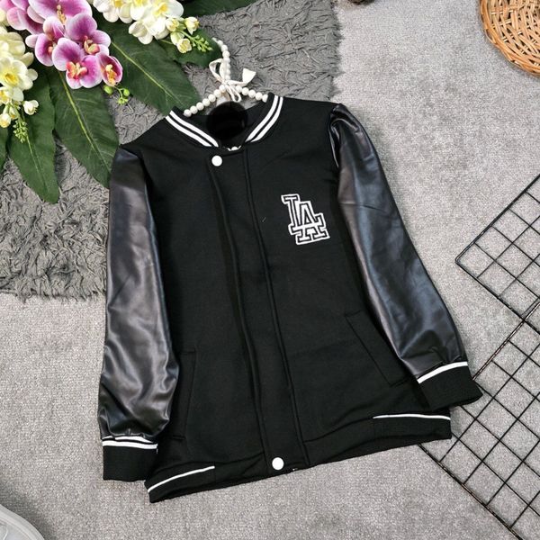 سویشرت بیسبالی آستین چرم