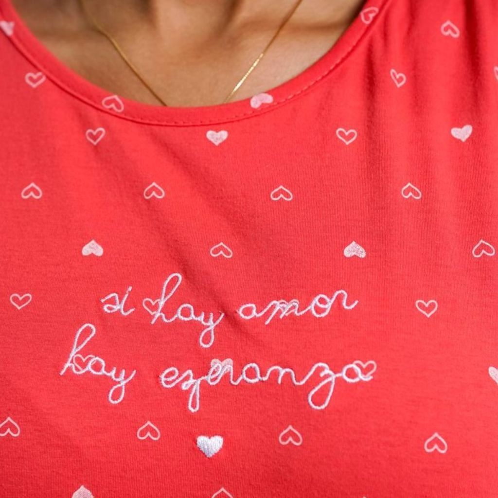 قیمت تیشرت قلبی گلدوزی شده زنانه