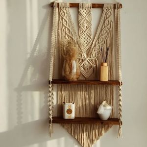 شلف دو طبقه مکرومه بافی مدل درسا