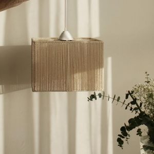 لوستر مکرومه بافی مدل مربعی