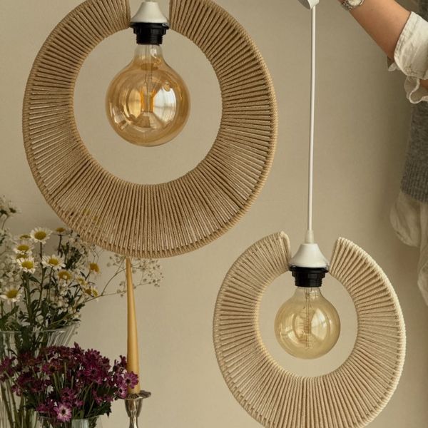 مجموعه دو عددی لوستر مکرومه بافی