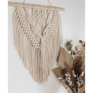 دیوارکوب اویز مکرومه بافی مدرن طرح اناناس