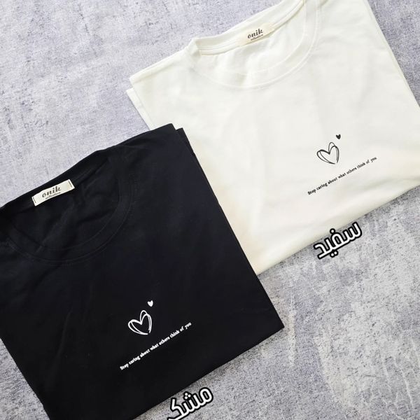 تیشرت باکسی زنانه نخ پنبه