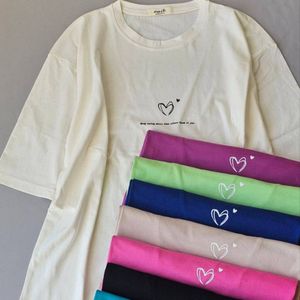 خرید اینترنتی تیشرت باکسی زنانه نخ پنبه